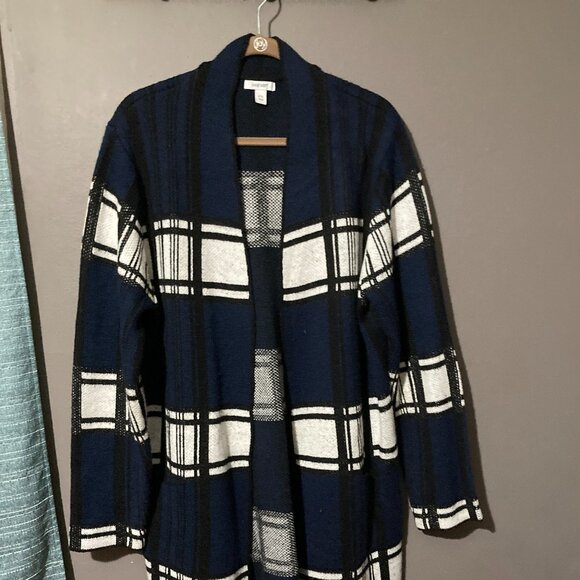 Blue, Black and White Sweater - Picture 1 of 3